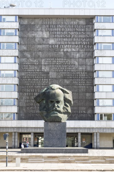 Karl Marx Monument, Chemnitz, Saxony, Germany, Europe