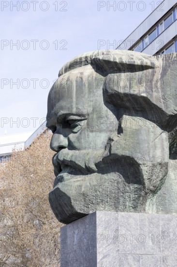Karl Marx Monument, Chemnitz, Saxony, Germany, Europe