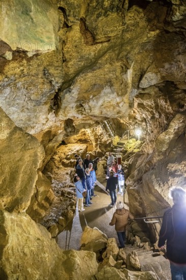 Laichingen Deep Cave, Swabian Alb. This attraction is the only shaft cave in Germany that has been converted into a show cave. The cave is accessible to a depth of 55 metres. Laichingen, Baden-Württemberg, Germany, Europe