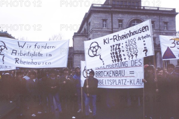 Rheinhausen. Workers' protest at Krupp. ca. 1988-9