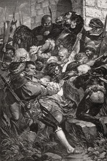 The capture of Count Helfenstein, city of Weinsberg, German Peasants' War, 16th April 1525