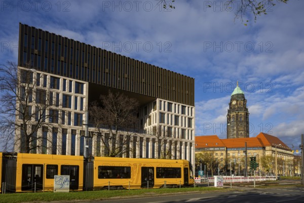 The Stadtforum will be built on Ferdinandplatz by 2025. The two divisions of Urban Development, Construction, Transport and Real Estate and Environment and Climate, Law and Order with their offices as well as the Office for Economic Development will move into the new administrative building of the state capital of Dresden. Dresden, Saxony, Germany, Europe