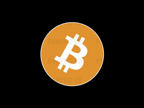 Rotated to right, Color Bitcoin Logo, Finance, Logo