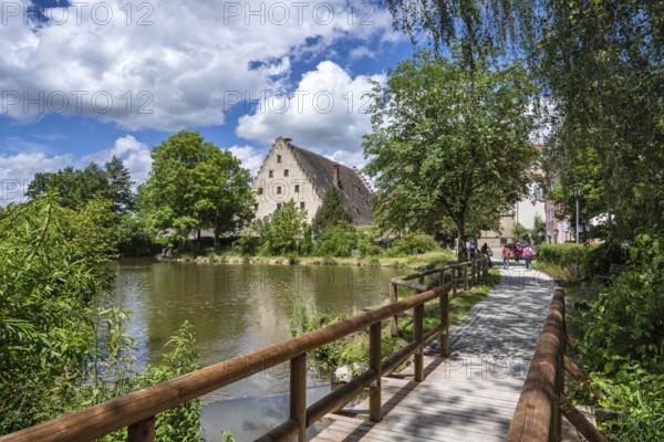 Heiligkreuztal Monastery, park grounds of the former Cistercian monastery, now a conference venue and catering establishment, Biberach district, Upper Swabia, Baden-Württemberg, Germany, Europe