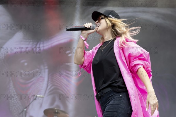 Adenau, Germany, 7 June 2024: Guano Apes with singer Sandra Nasic play at Rock am Ring. The festival takes place at the Nürburgring race track near the town of Adenau from 7 to 9 June 2024, Europe