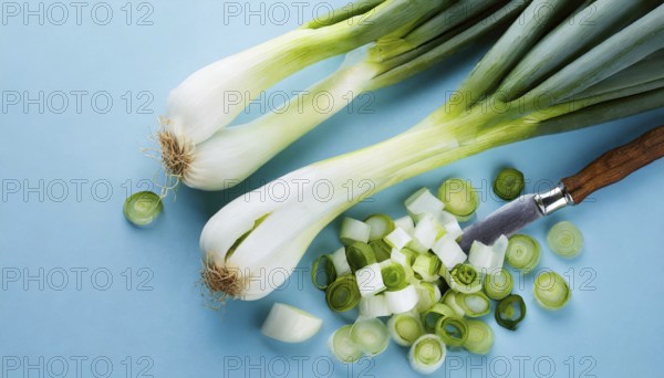 Vegetable, spring onion or spring onion, also known as winter onion, Allium fistulosum