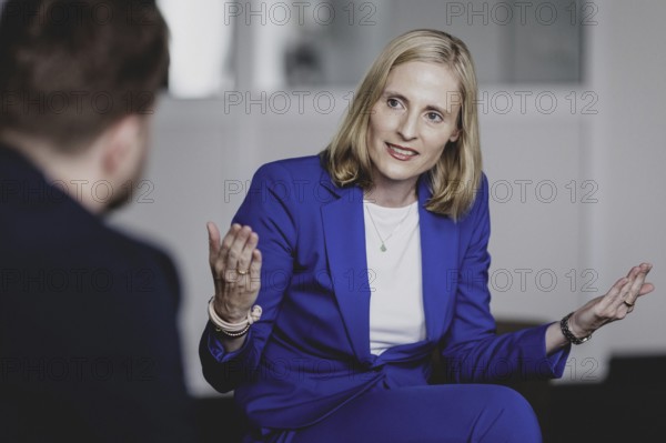 Marie-Christine Ostermann, President of the Association of Family Entrepreneurs, recorded during an interview in Berlin, 2 July 2024