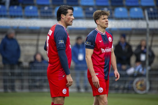 Football 3rd division, season 2024/25, matchday 24: Waldhof Mannheim vs Hansa Rostock***Picture: A lot of frustration among the Rostock players