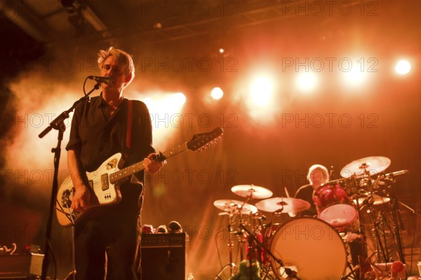 Dirk von Lowtzow, singer and guitarist of Tocotronic live on Golden Years Tour 2025 in Berlin's Columbiahalle on 19 April 2025