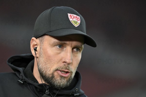 Coach Sebastian Hoeneß VfB Stuttgart Portrait MHPArena, MHP Arena Stuttgart, Baden-Württemberg, Germany, Europe