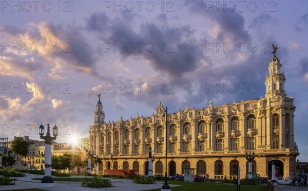 Havana Gran Theater (Gran Teatro de La Habana), a home to the Cuban National Ballet located in front of El Capitolio in Old Havana City Center (Havana vieja)