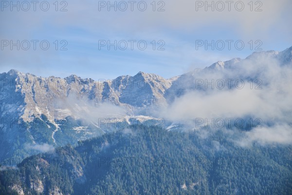 Mountains in autumn colours, Berchtesgaden Alps, Berchtesgaden National Park, Berchtesgadener Land, Upper Bavaria, Bavaria, Germany, Europe