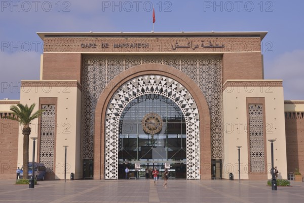 Gare de Marrakech, railway station, Marrakesh, Marrakesh-Tensift-El Haouz region, Morocco, Africa
