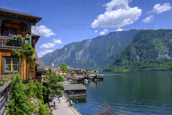 Hallstatt am Hallstätter See, Salzkammergut, Upper Austria, Austria, Europe