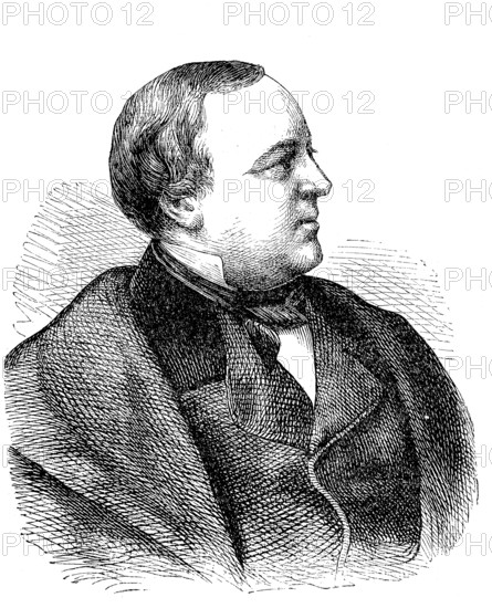 Charles Lachaud (25 February 1817) (9 December 1882), Bonapartist lawyer, Historical, digitally restored reproduction of a 19th century original, exact original date unknown