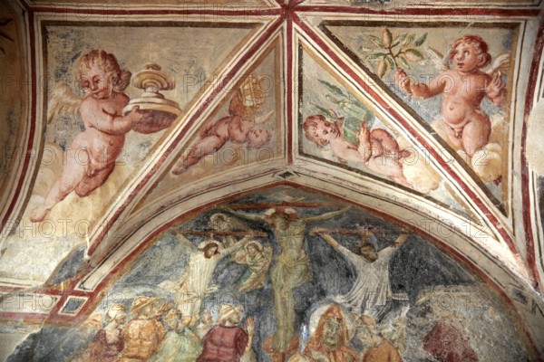 Fresco on the Cathedral Cattedrale di Sant' Andrea, Amalfi, Campania, Italy, Europe