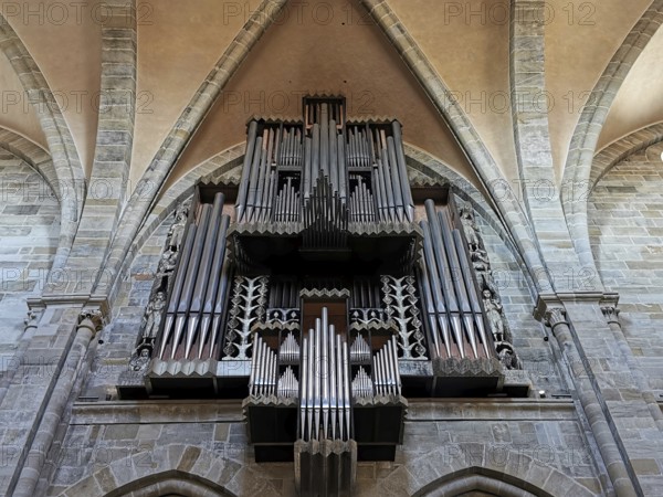 Organ from 1976, Cathedral of St. Peter and St. George, Bamberg Cathedral, Bamberg, Upper Franconia, Bavaria, Germany, Europe