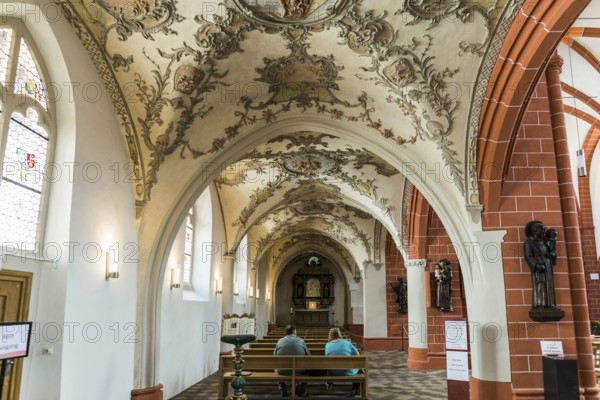 Interior view, Church of St Gangolf, Trier, Rhineland-Palatinate, Germany, Europe