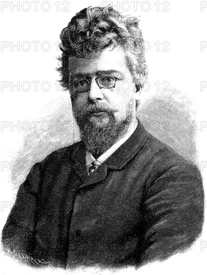 Ludwig Albert Ganghofer, 7 July 1855, 24 July 1920, a Bavarian writer, Historical, digital reproduction of an original from the 19th century