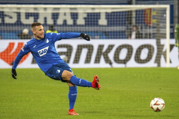 Football UEFA Europa League, 2024/25 season, matchday 7: TSG Hoffenheim v Tottenham Hotspur. Picture: Pavel Kaderabek (3, Hoffenheim)