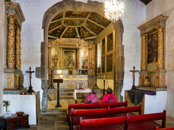 Corpo Santo Chapel, one of the oldest places of worship in Madeira, interior view, Funchal, Madeira, Portugal, Europe