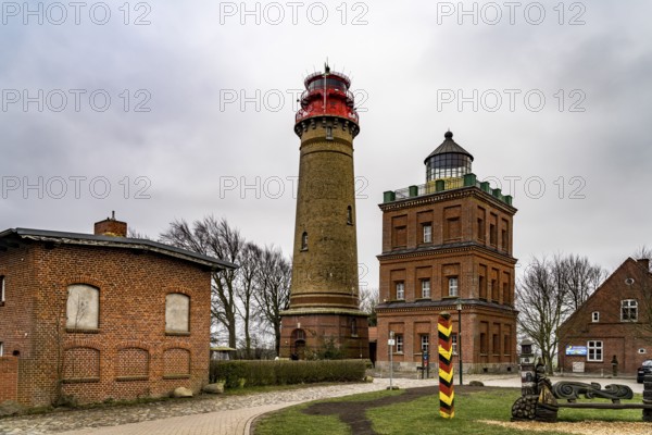 Lighthouses at Cape Arkona, Ruegen Island, Mecklenburg-Western Pomerania, Germany, Europe