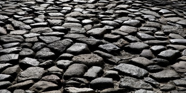 Cobblestones, Old Town, Wernigerode, Harz Mountains, Saxony-Anhalt, Germany, Europe