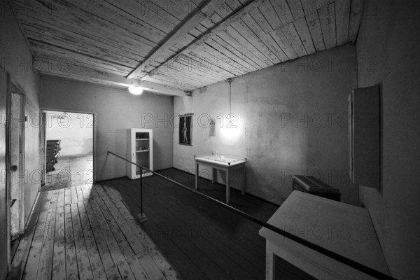 In the crematorium of the camp, former beech forest concentration camp, today a concentration camp memorial, Weimar, Thuringia, Germany, Europe