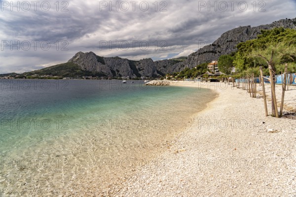 Brzet beach in Omis, Croatia, Europe
