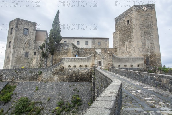 The castle of Melfi, the Castello di Melfi, is a medieval fortress in the southern Italian province of Potenza. Melfi, Basilicata, Southern Italy, Southern Europe