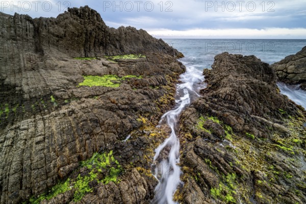 Rocky coast, Cabo de Gata-Nijar Natural Park, Almeria, Andalusia, Spain, Europe