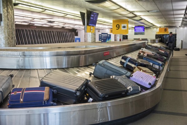 Denver, Colorado - A baggage claim carousel at Denver International Airport