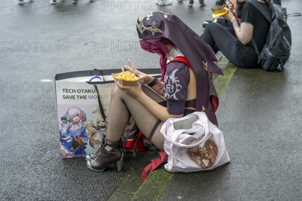 Gamescom, the world's largest trade fair for video and computer games, game character actors, cosplay, in Cologne, Germany, Europe