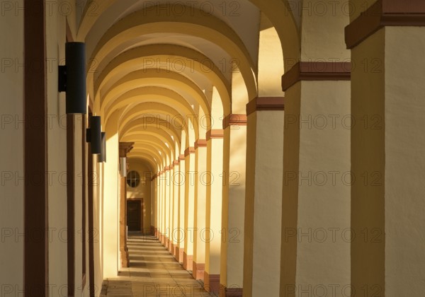 Lower Castle, arcade in the main building, Siegen, North Rhine-Westphalia, Germany, Europe