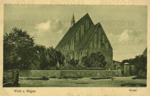 Historical postcard, picture postcard, Wiek auf Rügen, Mecklenburg-Vorpommern, Germany, digitally enhanced reproduction of an original from around 1900, picture postcard, Europe
