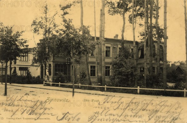 Historical postcard, picture postcard, Baltic resort Zinnowitz on Usedom, Mecklenburg-Vorpommern, Germany, digitally enhanced reproduction of an original from around 1900, picture postcard, Europe