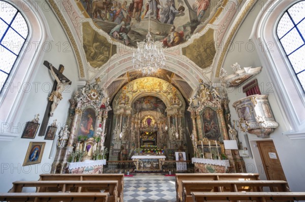 Holy Sepulchre, painted around 1767 by the painter Johann Joachim Pfaundler, St Donatus Church, Dorfstraße 20, Patsch, district of Innsbruck, Tyrol, Austria, Europe