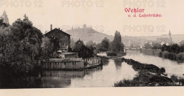 Historical postcard, picture postcard, Wetzlar an der Lahn, Hesse, Germany, digitally enhanced reproduction of an original from around 1900, picture postcard, Europe