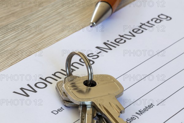 Close-up of a symbolic tenancy agreement