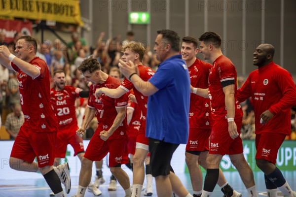 2nd HBL (Handball Bundesliga), Matchday 30: Owls Ludwigshafen against VfL Eintracht Hagen***Congratulations and relief after a narrow and important home win for the Owls