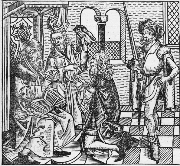 Woodcut from: Schedel'sche Weltchronik also Nürnberger Chronik, German edition, incunabulum, Hartmann Schedel 1493
