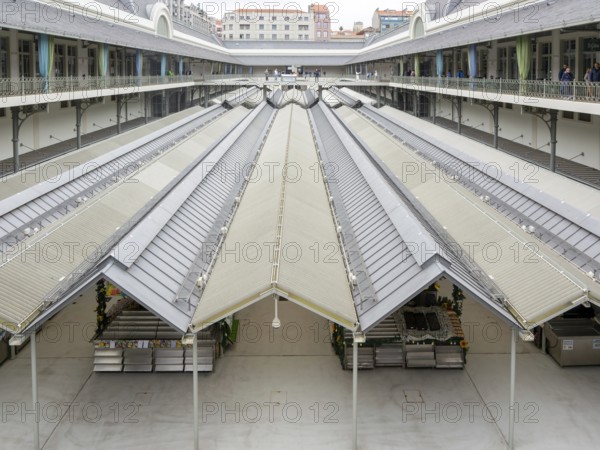 Historic market building Mercado do Bolhão, city of Porto, Portugal, Europe renovation by architect Nuno Valentim 2023, Europe