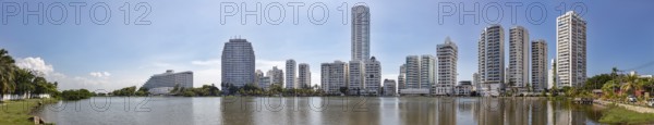 New town, skyline, panorama, Cartagena, Colombia, South America