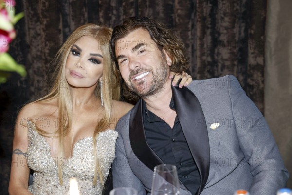 Kader Loth and Ismet Atli with Harald Glööckler Star designer invites prominent guests to an exclusive dinner with dressage rider Tatiana Makarova and introduces her as his muse. At the Hotel SO Berlin on 09.05.2025