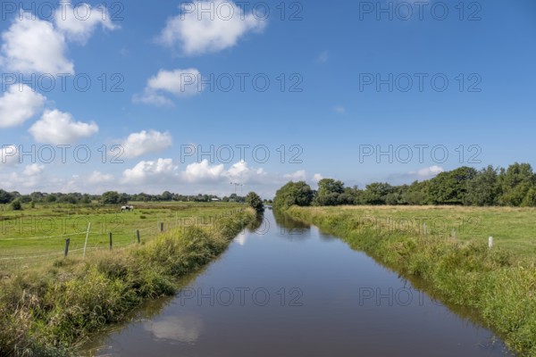 River Godel, Föhr, North Frisia, Schleswig-Holstein, Germany, Europe