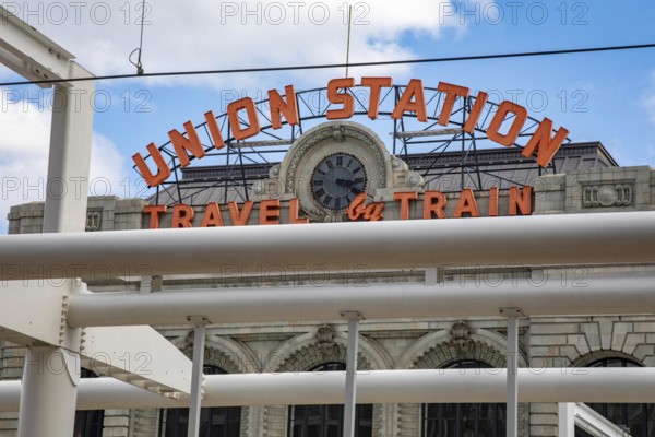 Denver, Colorado - Denver Union Station, a terminal for both long-distance Amtrak trains and local trains operated by the Regional Transportation District (RTD)