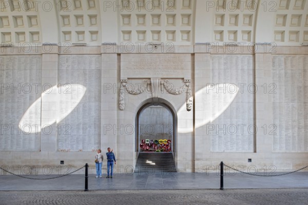 Menin Gate, Menenpoort, WW1 memorial for the missing soldiers of Commonwealth nations who died in Ypres Salient during First World War One, Belgium, Europe