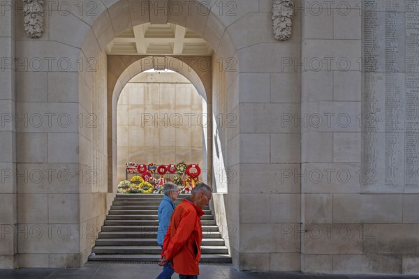Menin Gate, Menenpoort, WW1 memorial for the missing soldiers of Commonwealth nations who died in Ypres Salient during First World War One, Belgium, Europe