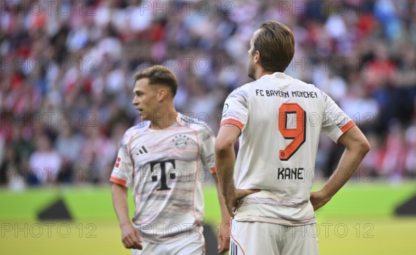 Harry Kane FC Bayern Munich FCB (09) Joshua Kimmich FC Bayern Munich FCB (06) pensive Allianz Arena, Munich, Bavaria, Germany, Europe