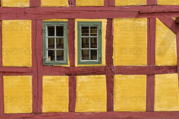 Half-timbered house, Andresens Købmandsgård or Kaufmannshof, Kerteminde, Funen, Region Syddanmark, Denmark, Europe